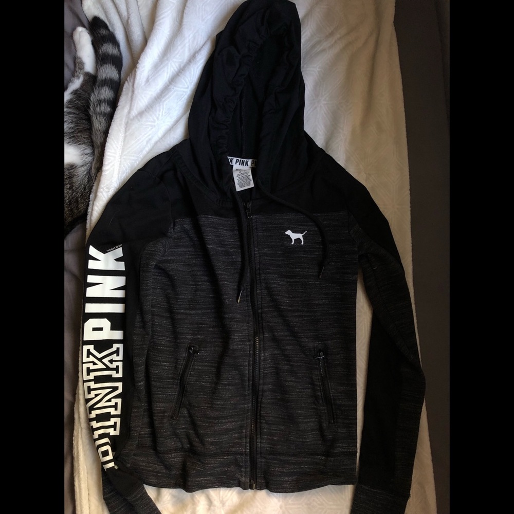 VSPINK fullzip drawstring hoodie